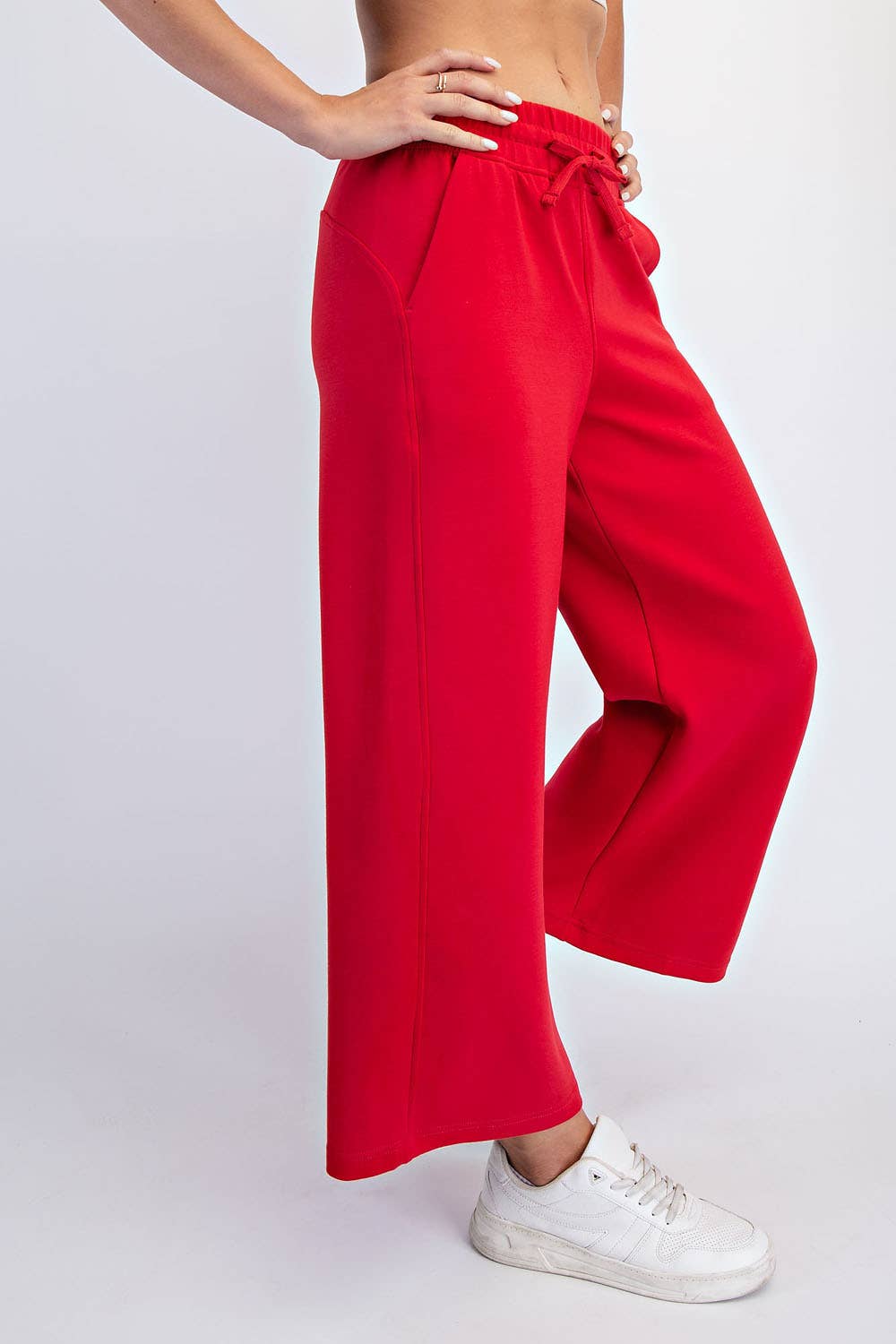Rae Mode - MODAL SCUBA CROPPED WIDE PANT