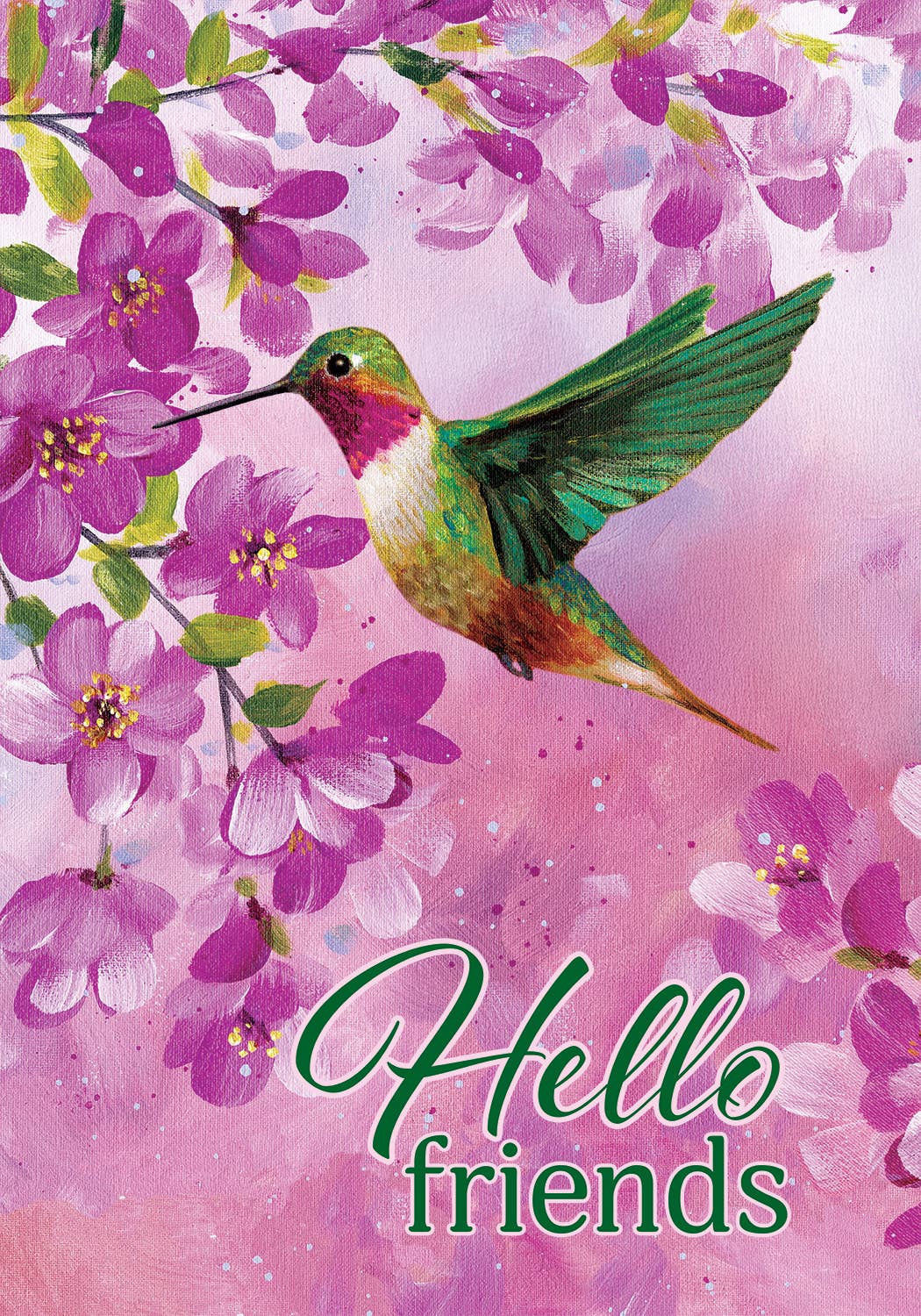 Custom Decor - Pink Hummingbird
