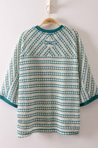 Emmie Textured Stripe Knit Top