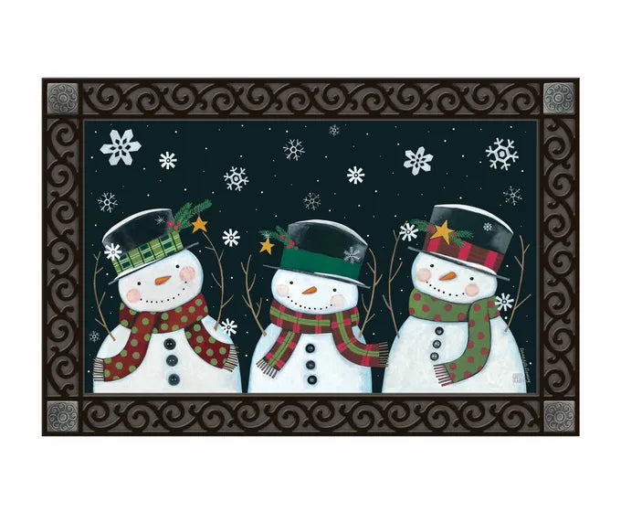 Nighttime Snowman Mat Mate