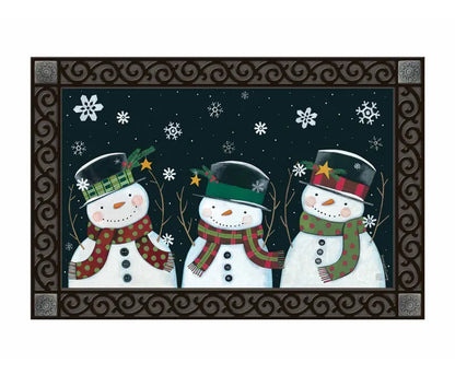Nighttime Snowman Mat Mate