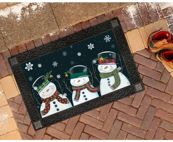 Nighttime Snowman Mat Mate