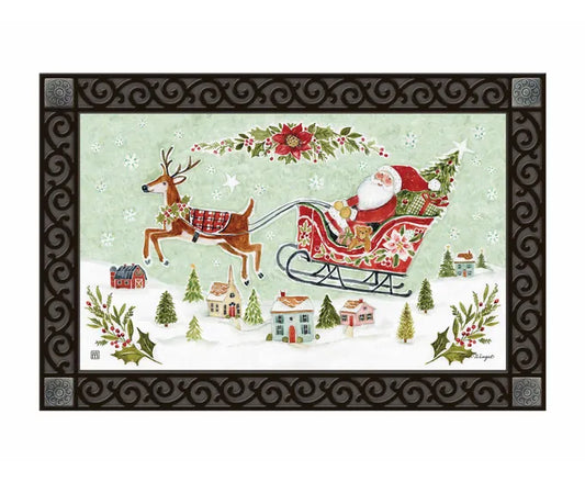 Happy Christmas Santa Mat Mate