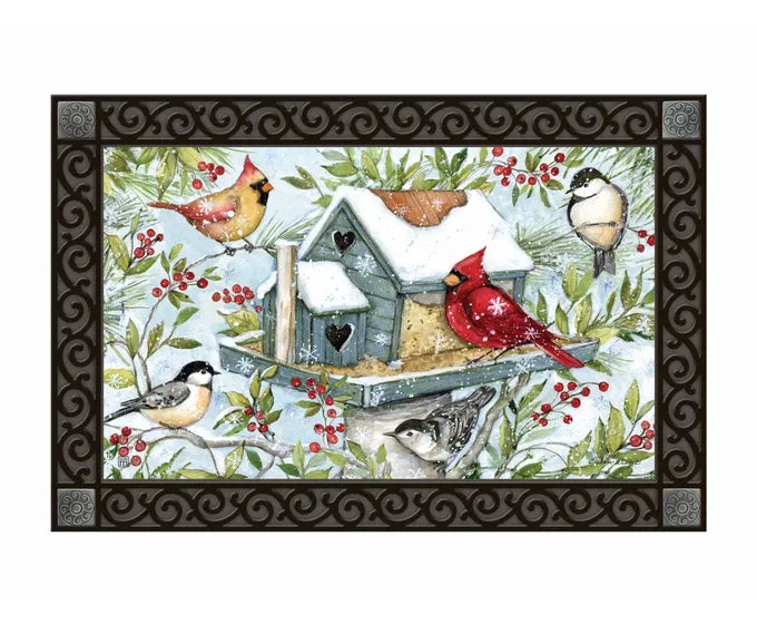 Winter Birdhouse Mat Mate