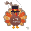 Thanksgiving Fall Turkey Burlap Burlap Wall Décor 21"x20"