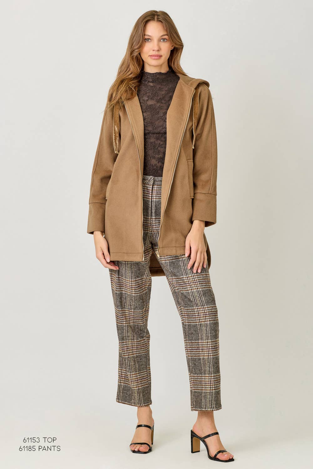 Helen Hoodie Zip-Up Coat