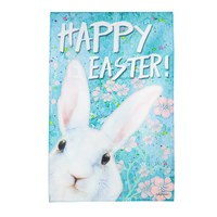 Spring Peeps Burlap House Flag