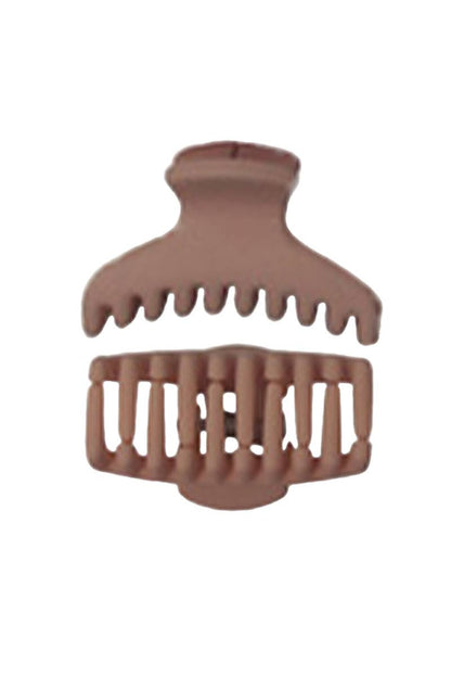 Mini Matte Curve Plastic Clip Hair Claw 6 pcs/pack