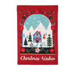 Christmas Wishes Burlap Flag