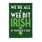 Wee Bit Irish Burlap Flag