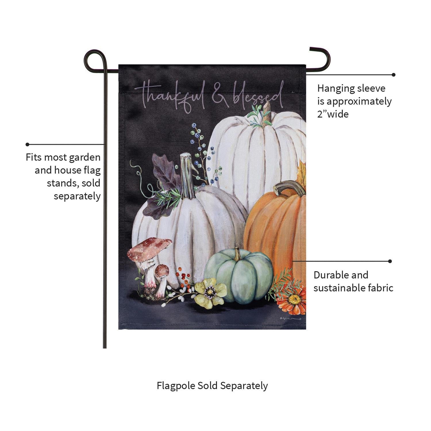 Beauty Of Fall Suede Flag
