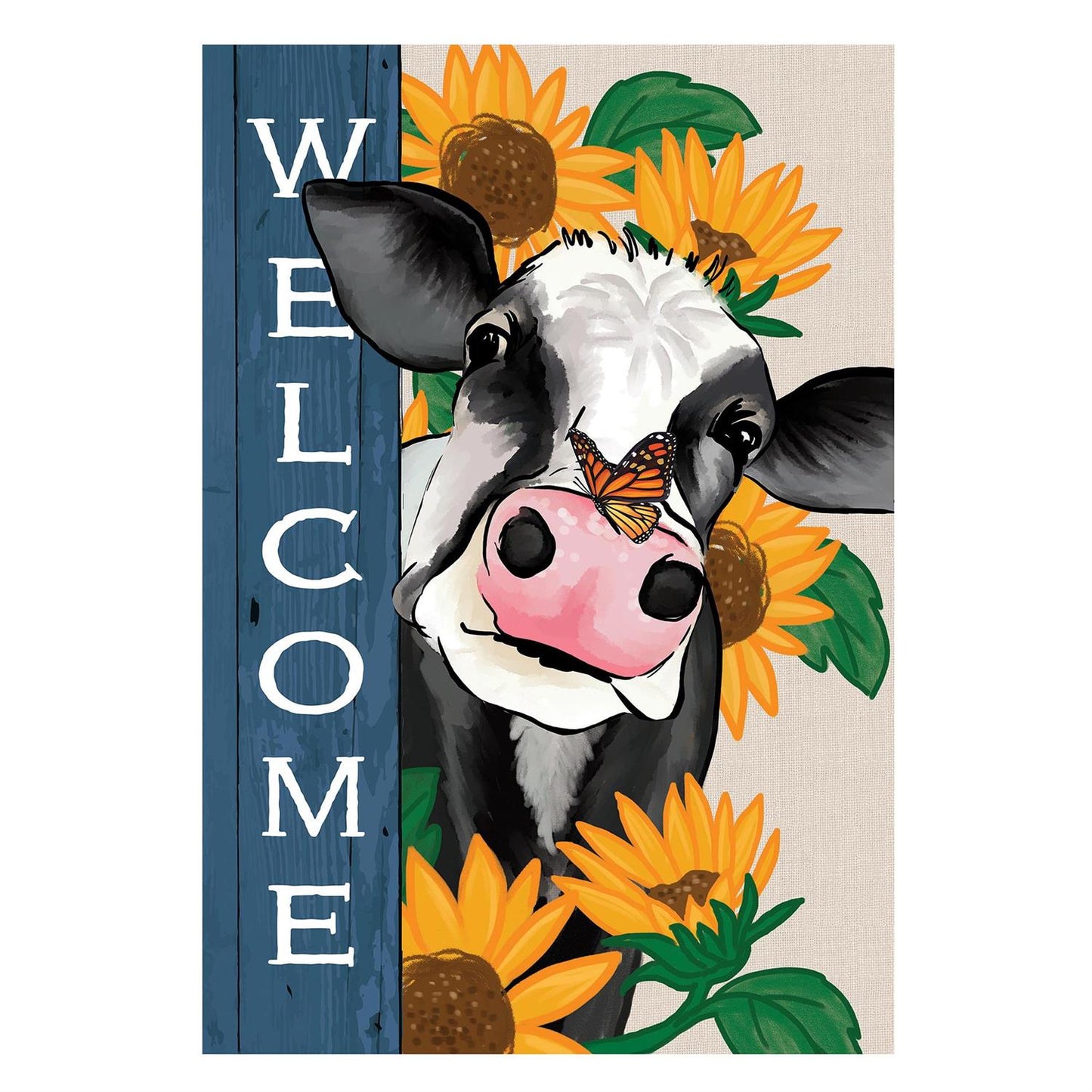 Mooove Over For Fall Suede Flag