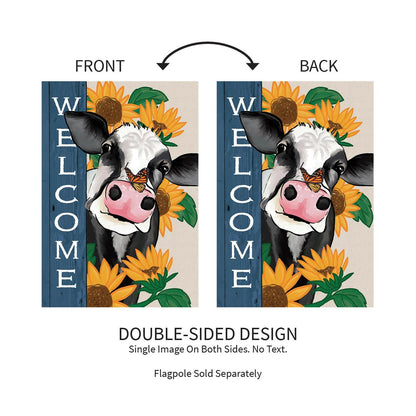 Mooove Over For Fall Suede Flag