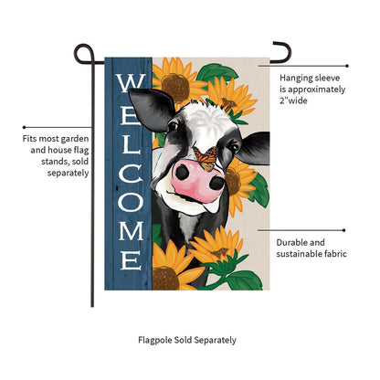Mooove Over For Fall Suede Flag