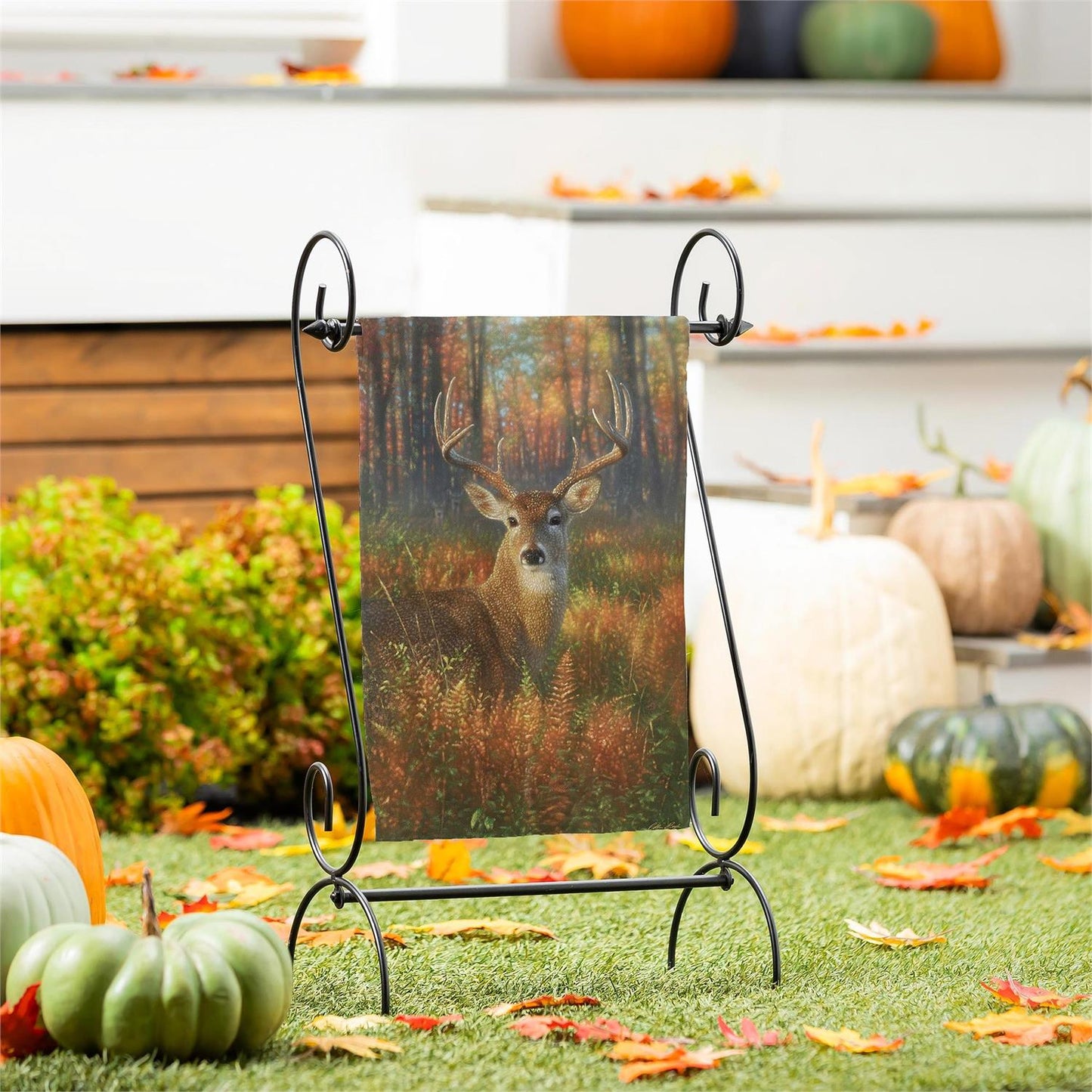 Gazing Autumn Buck Suede Flag