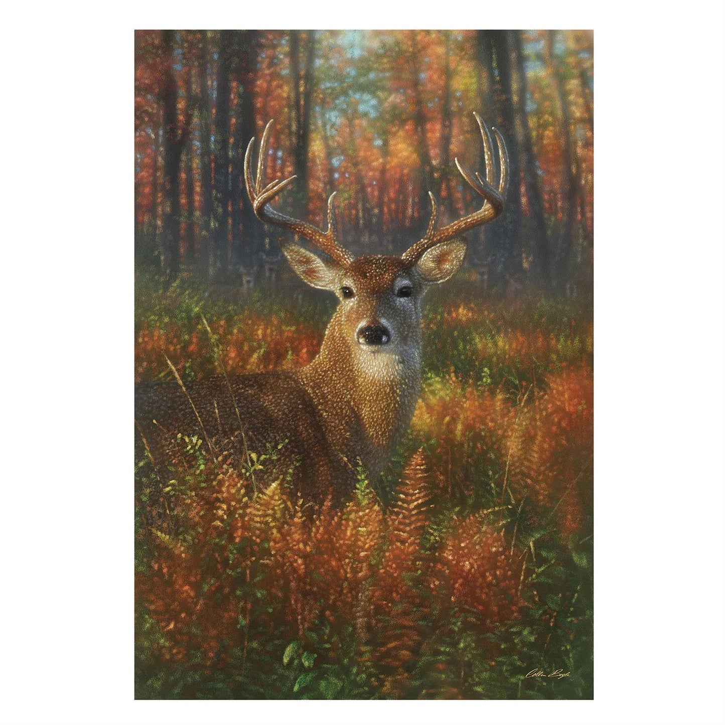 Gazing Autumn Buck Suede Flag