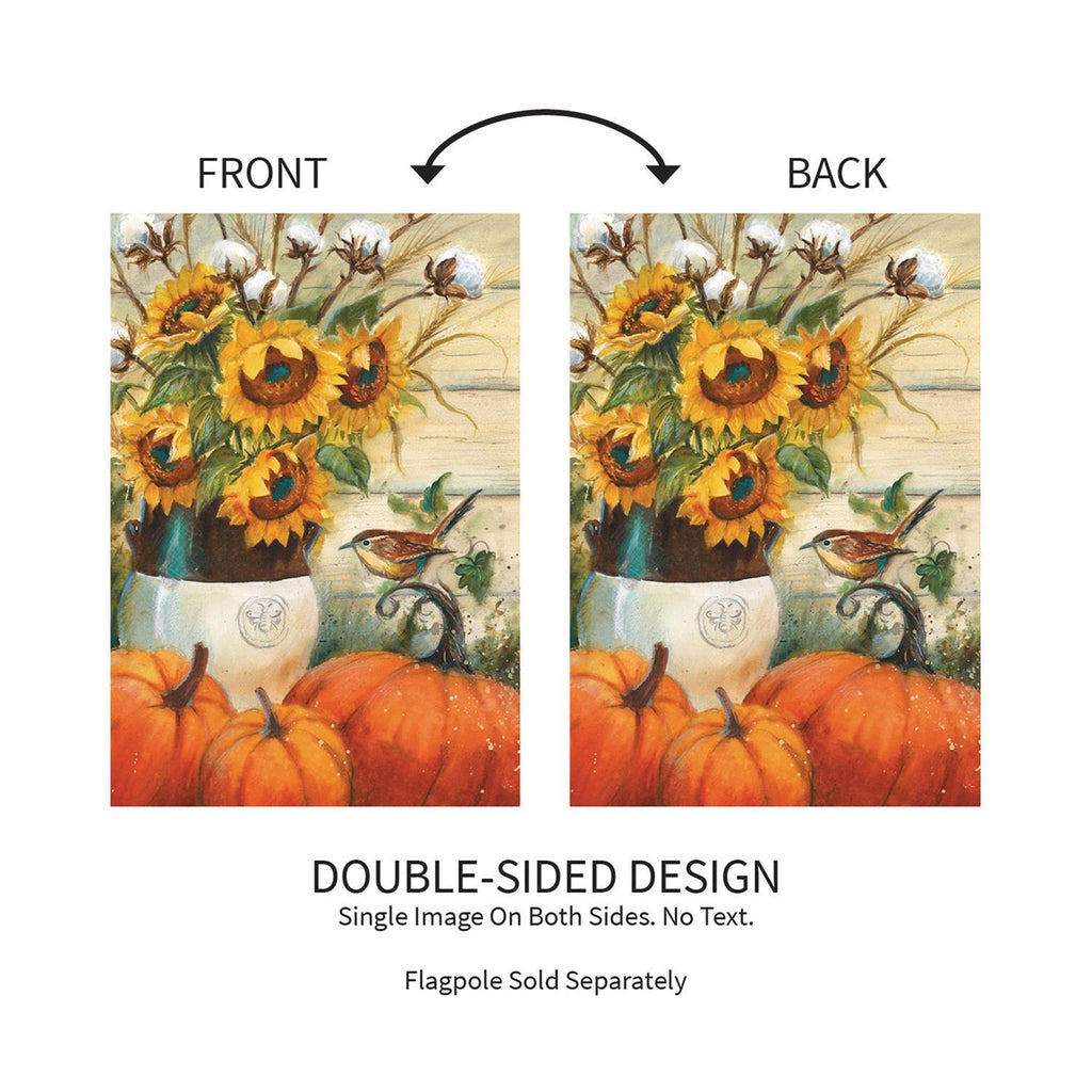 Cotton & Sunflowers Suede Flag