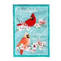 Angels are Near Garden Linen Flag