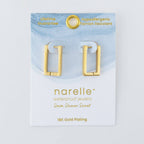 Howard's - Narelle Waterproof Rectangle Hoop Earrings