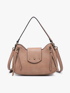 Leilani Twist-Lock Crossbody/Satchel w/ Adjustable Strap