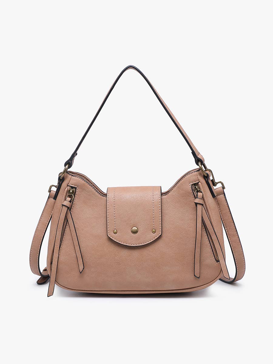 Leilani Twist-Lock Crossbody/Satchel w/ Adjustable Strap