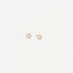 Howard's - Waterproof Earrings 4mm Round Cubic Zirconia Stud Narelle