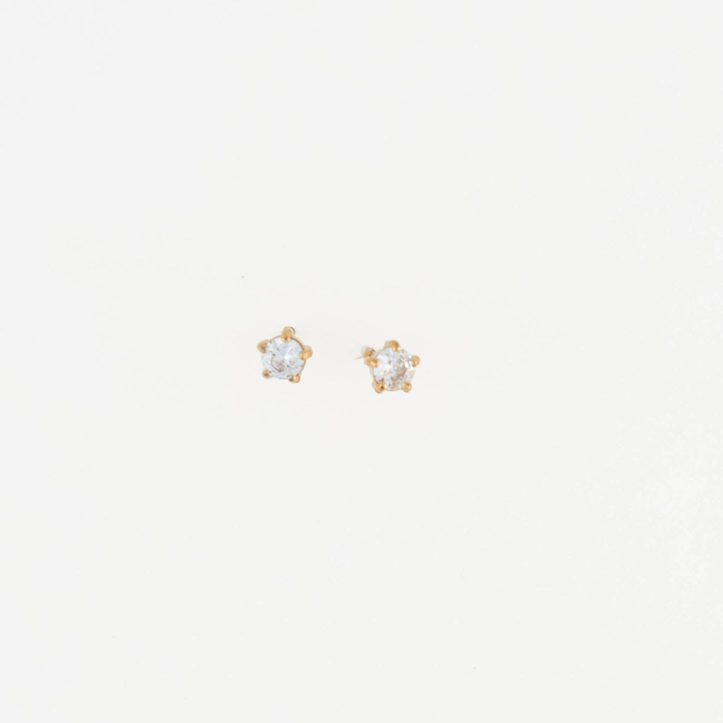 Howard's - Waterproof Earrings 4mm Round Cubic Zirconia Stud Narelle