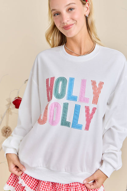 Main Strip - Holly Jolly Multicolor Gingham Pullover – Ready to Ship🎄