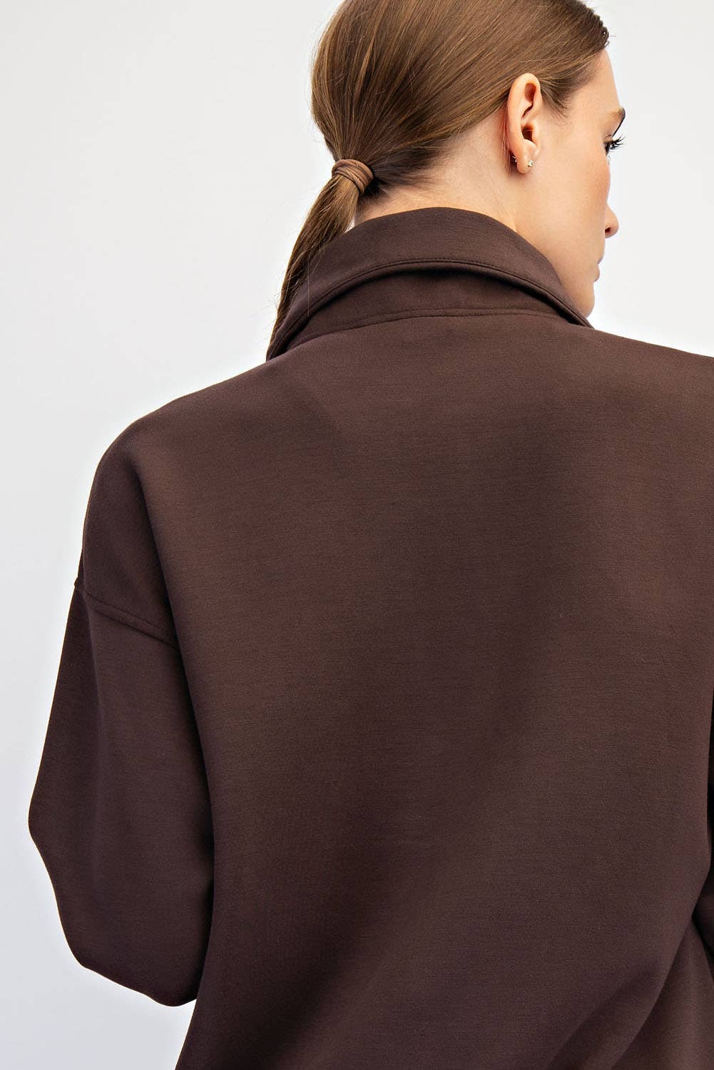 Rae Mode - MODAL SCUBA QUARTER ZIP FUNNEL NECK PULLOVER