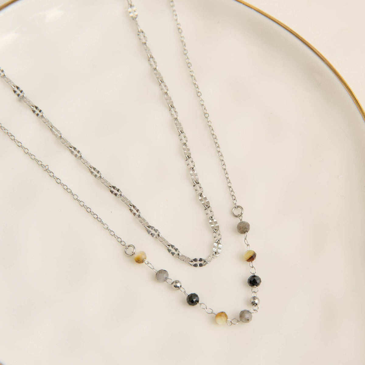 Howard's - Waterproof Necklace 15" Layered Apatite Station Narelle