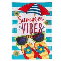 Summer Vibes Applique Flag
