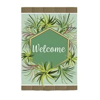 Air Plants Applique Garden Flag