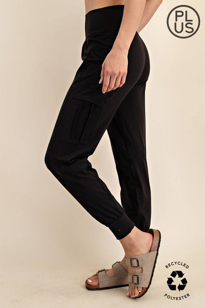 Rae Mode - PLUS SIZE BUTTER JOGGER WITH SIDE POCKETS