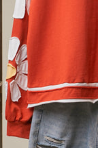 Mello. - Colorblock Daisy Graphic Top
