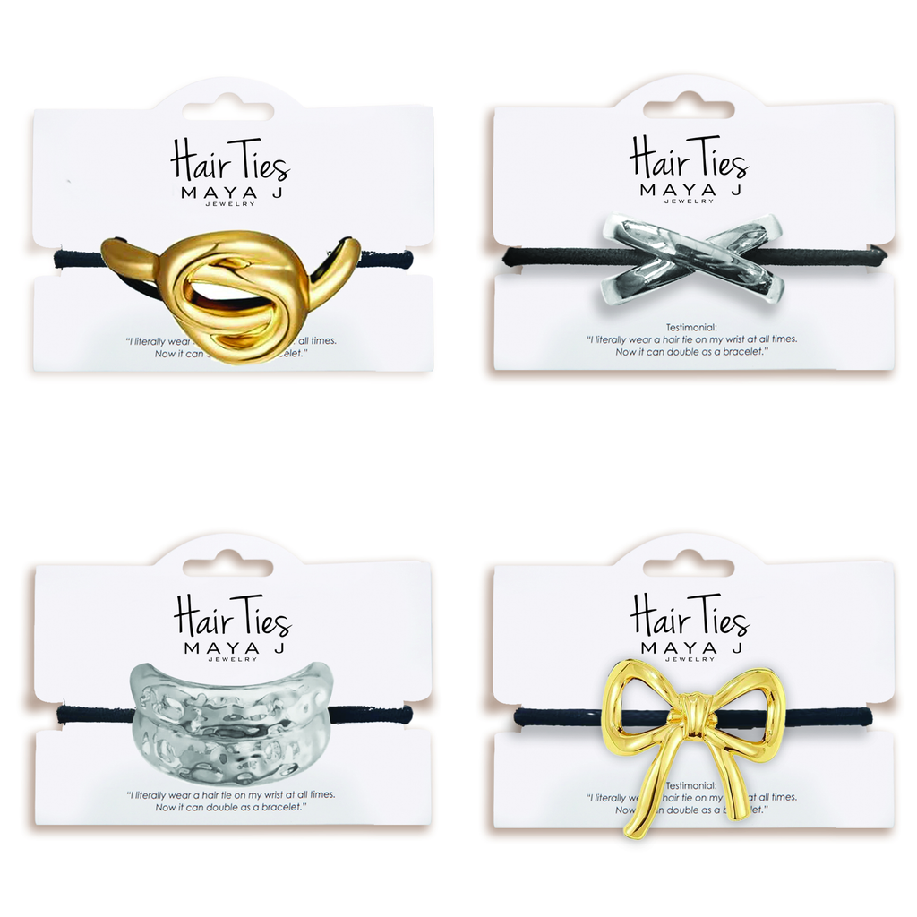 Maya J - Bold Hair Ties - 14K Gold-Plated Brass