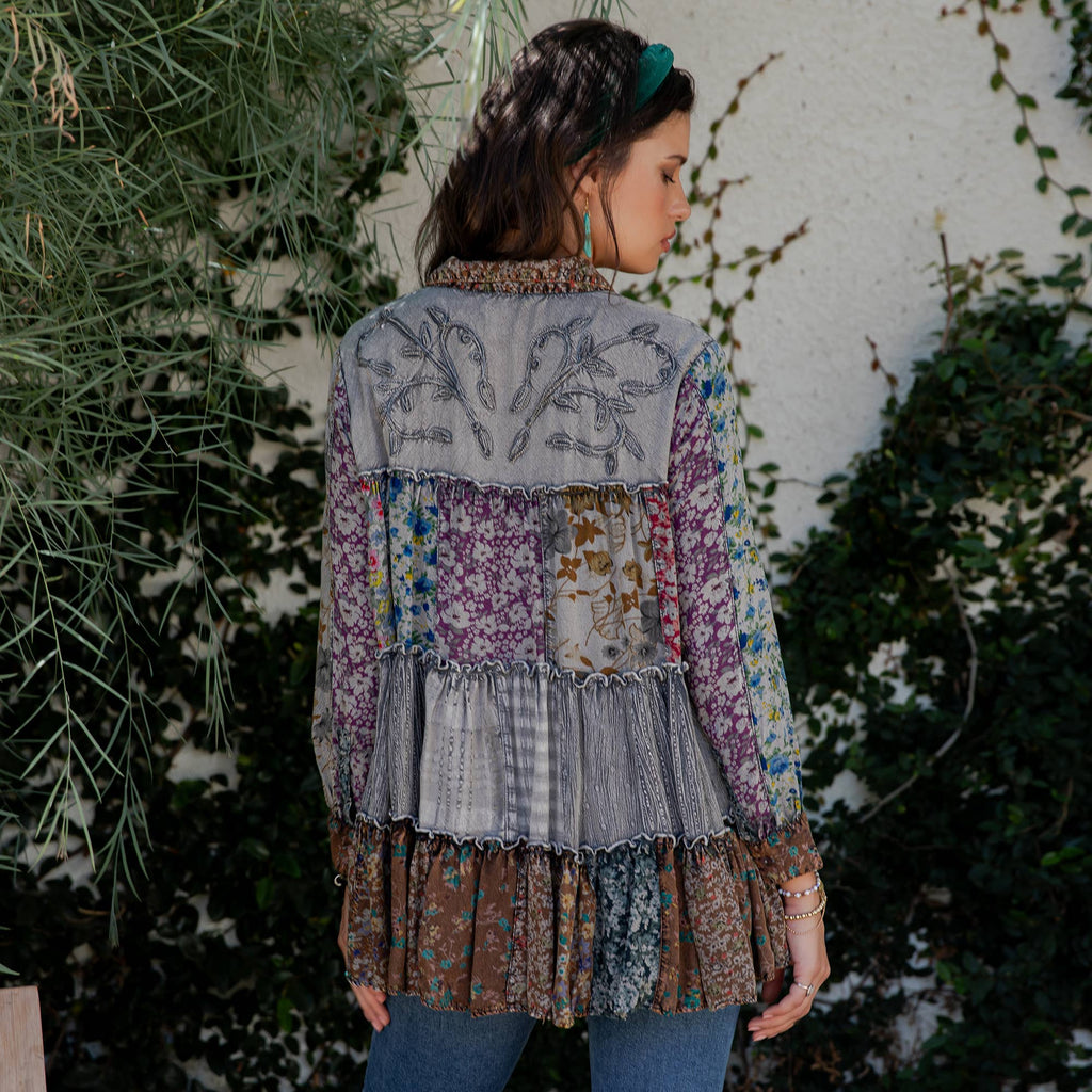Young Threads - Limited Edition Sweater Knit Jhabla Top with Graceful Tiers