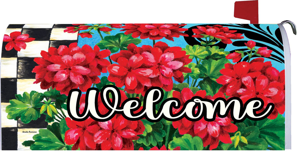 Custom Decor - LG Mailbox Makeover-Checkered Geranium