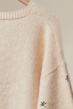 Mello. - Christmas Tree Embroidered Soft Cardigan