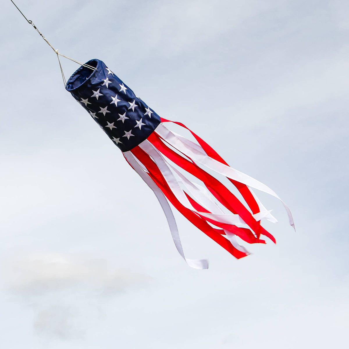 U.S. Stars and Stripes Embroidered 40" Windsock
