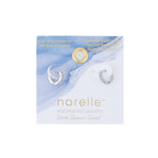 Howard's - Waterproof Earrings Narelle Pave Huggie Hoop Gold & Steel