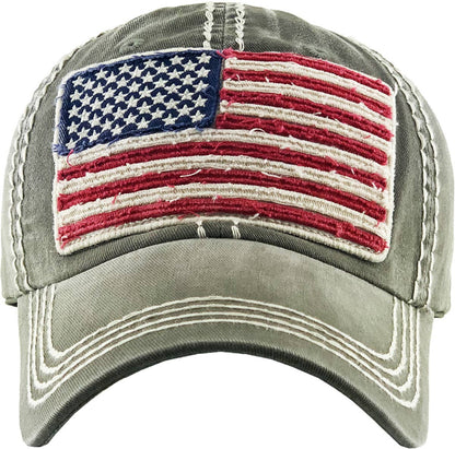USA Flag Vintage Ballcap