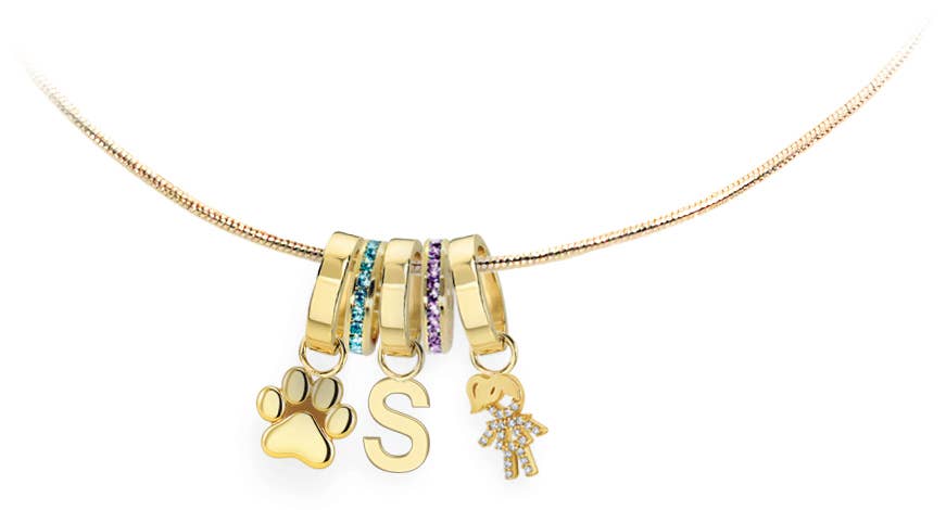 Maya J - Mini Drops of Charm - 14K Gold-Plated Brass