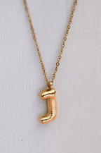 18K Non-Tarnish Stainless Steel Initial Necklace