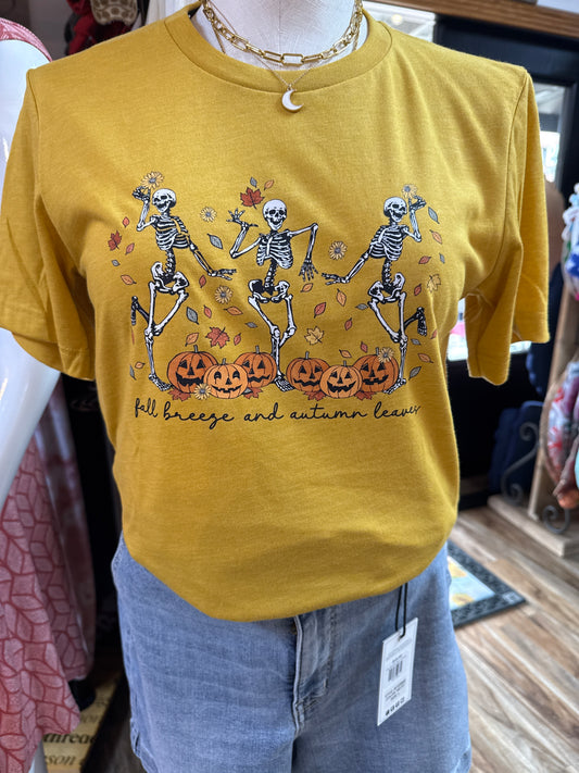 Fall Breeze and Autumn Leaves T-Shirt