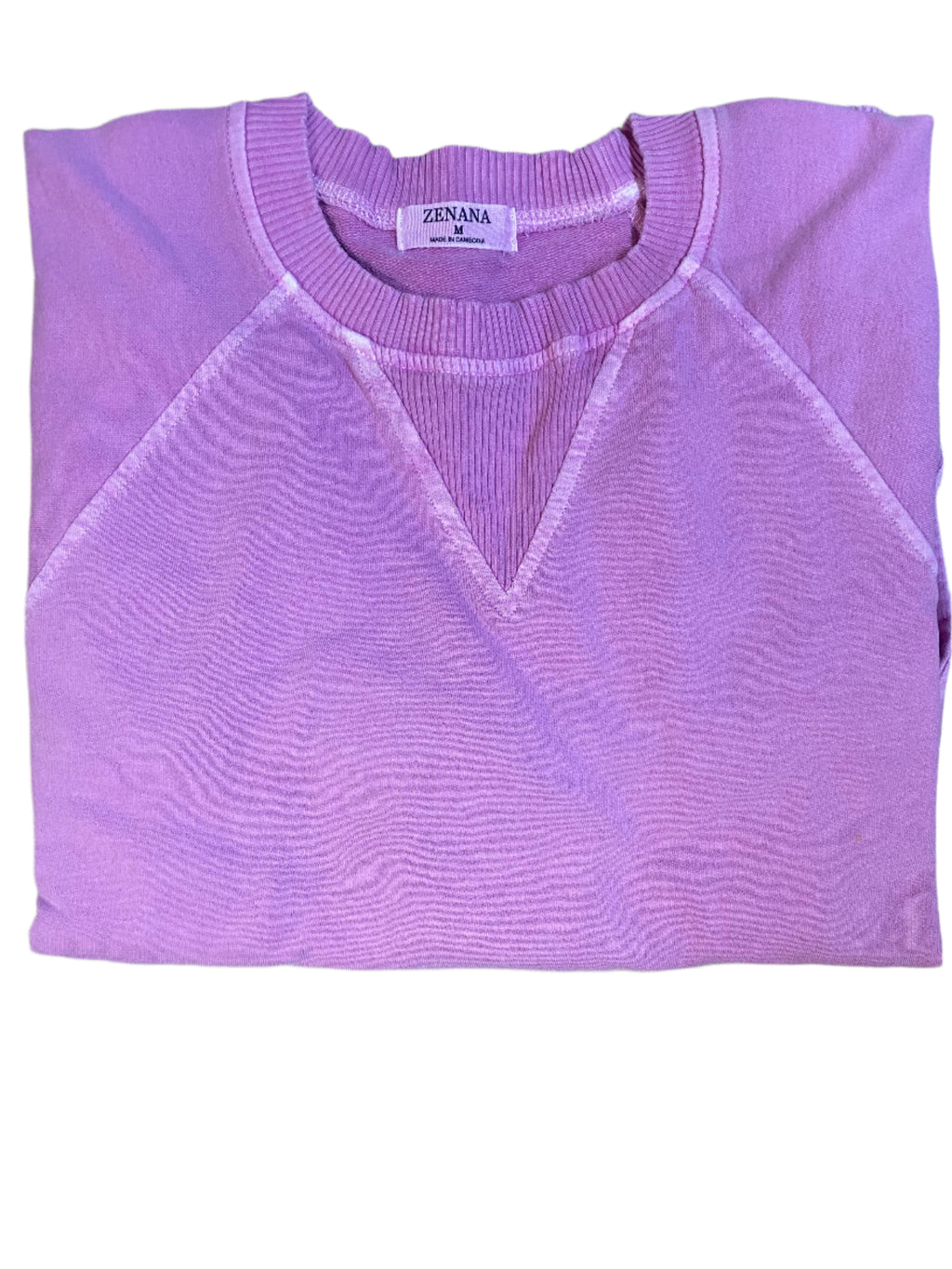 Plus PIGMENT DYED FRENCH TERRY PULLOVER WITH POCKETS