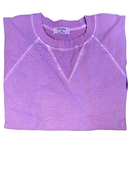 PIGMENT DYED FRENCH TERRY PULLOVER WITH POCKETS