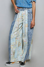 Pol Clothing - Relaxed Tapered Woven Drawstring Lightweight Waistband Pants