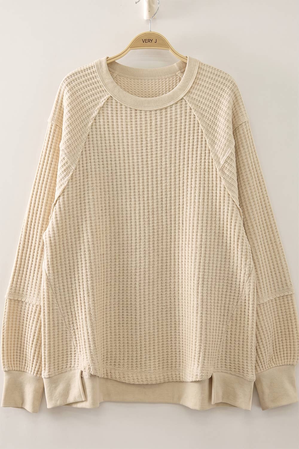 Harlow Waffle Patch Detail Pullover