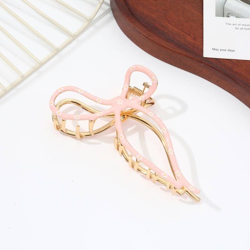 JOSSLYN by wall to wall - Whimsical Floral Coquette Clip Hair Claw Clips | 40H1101