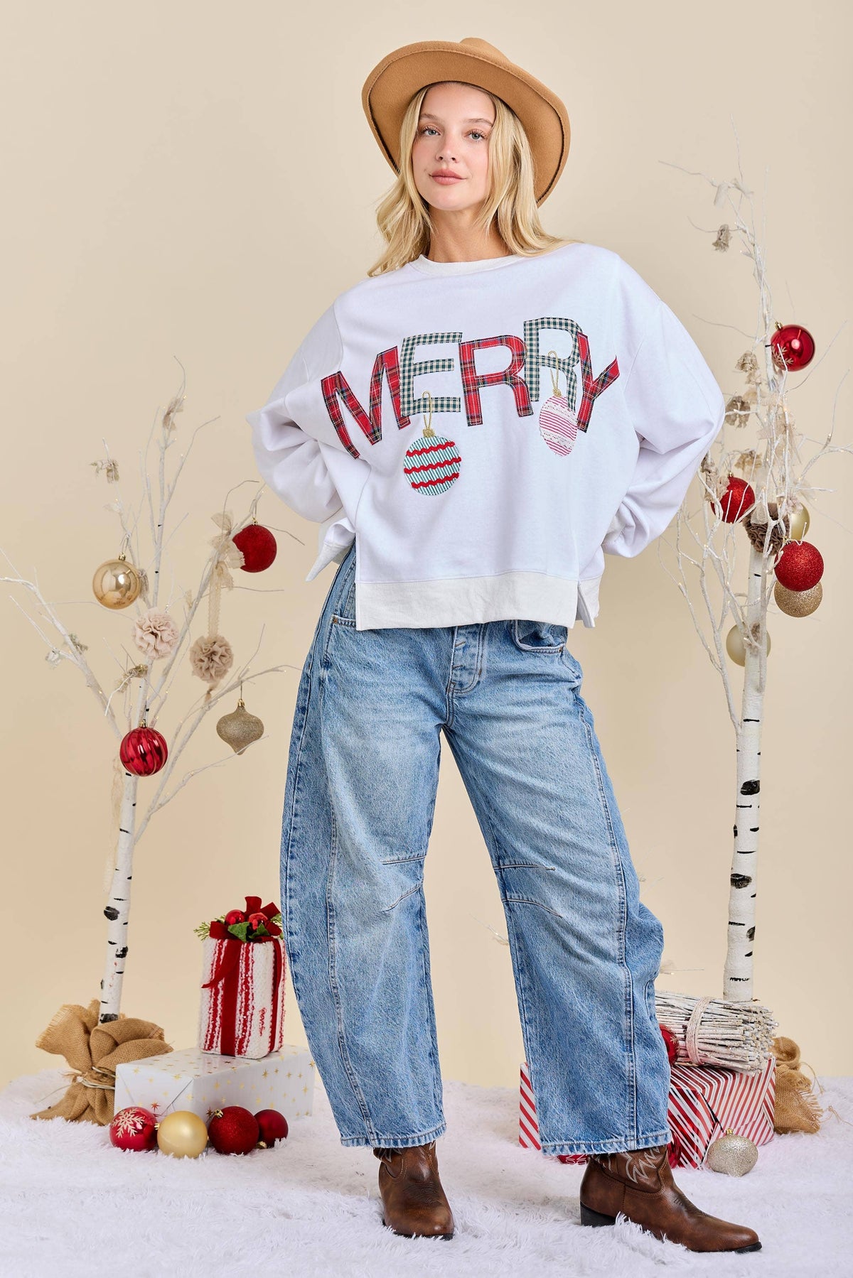 Merry Christmas Sweatshirt – Festive Holiday Pullover